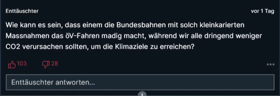Hier macht jemand auf die Klimaziele aufmerksam.