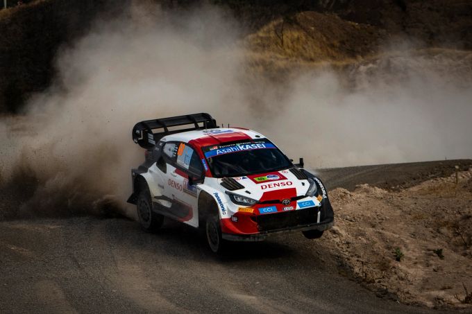 Kalle Rovanperä (Toyota) bei der Rallye Mexiko in der Rallye-WM. Kalle Rovanperä Rallye-WM Mexiko
