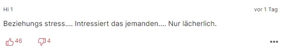 Andere finden das Beziehungsdrama um Iris und Peter Klein «nur lächerlich».