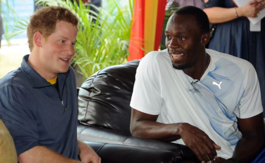 Usain Bolt und Prinz Harry waren gute Kumpels.