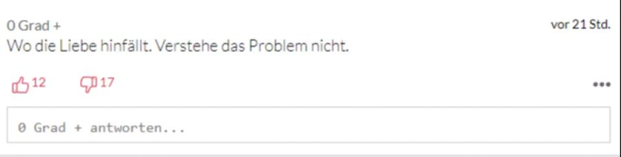 Dieser Leser versteht das Problem nicht.