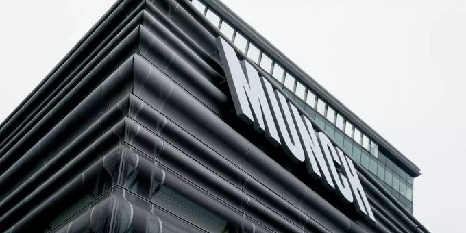 A general view at the press screening of the new Munch Museum the day before it opens, in Bjorvika in Oslo, Thursday, Oct. 21, 2021. (Stian Lysberg Solum/NTB Scanpix via AP) Norway Munch Museum