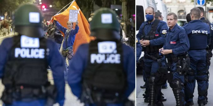 Corona-Demo - Berner Polizisten haben wegen Skeptikern Freinehm-Verbot