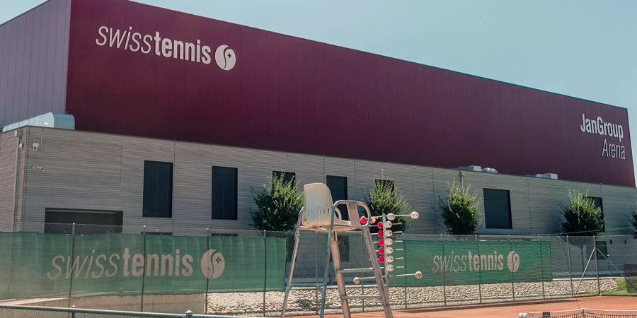 Die JanGroup Arena von Swiss Tennis in Biel.