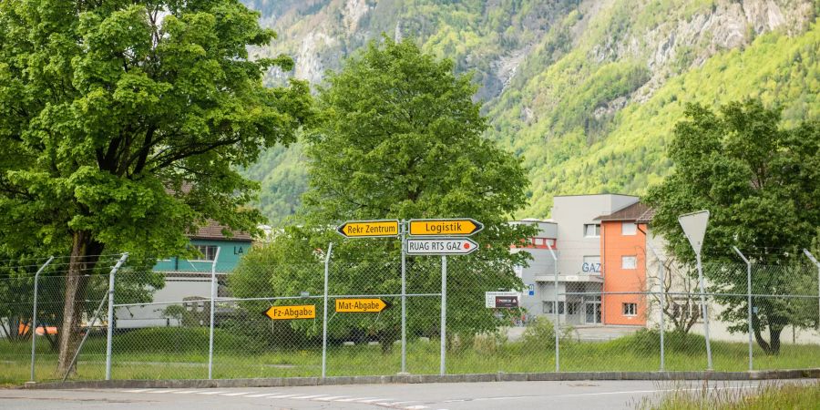 Die militärische Rekrutierungsstelle Mels im Kanton St. Gallen.