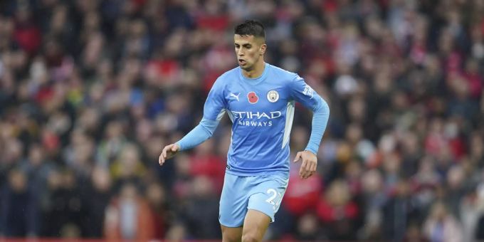 João Cancelo im Trikot von Manchester City. cancelo Manchester City