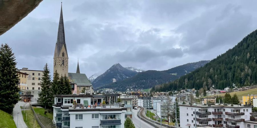 Ausblick über Davos.