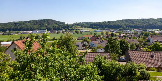 Aussicht über Thayngen. Aussicht über Thayngen.