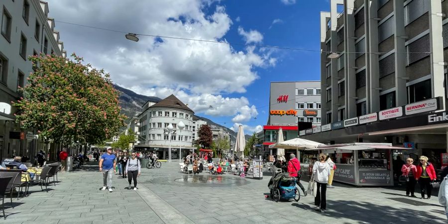 Stadtzentrum Chur.