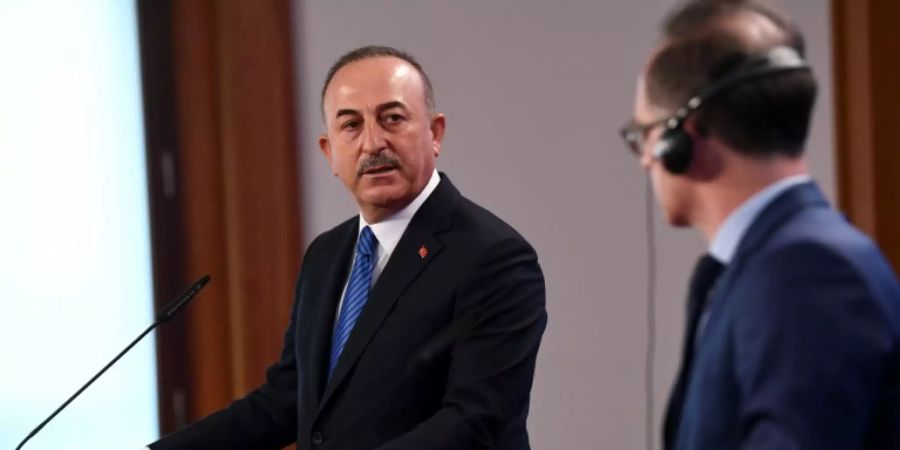 Cavusoglu (.) und Maas im Auswärtigen Amt in Berlin