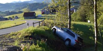 Herisau AR - Pflichtwidriges Verhalten nach Selbstunfall mit Auto