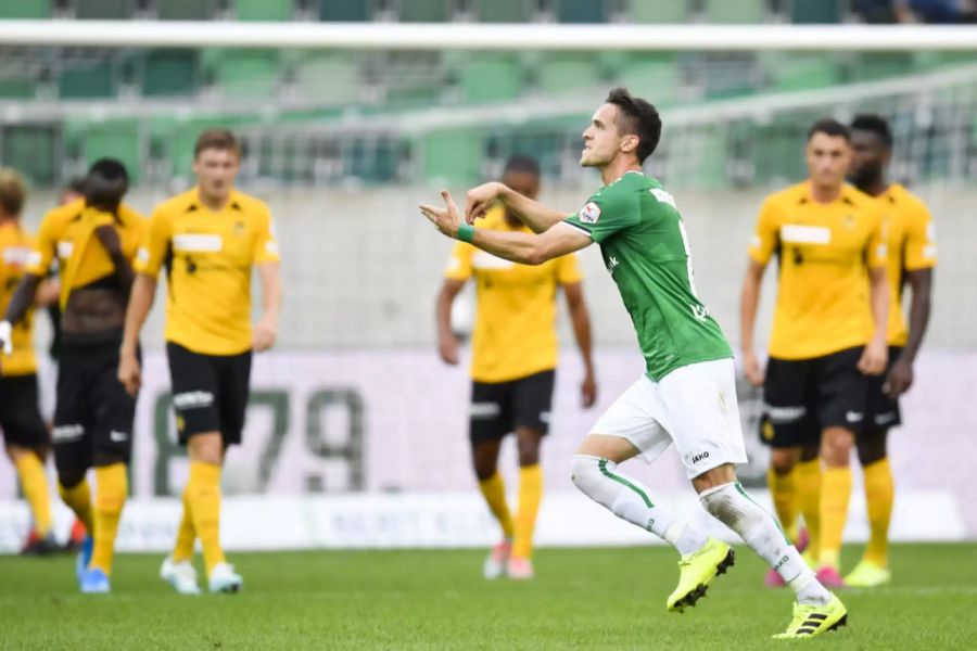 In seiner zweiten Saison spielt der Spanier mit den Espen lange Zeit um den Titel mit. Wenige Spieltage vor Schluss werden die Young Boys wieder Meister.