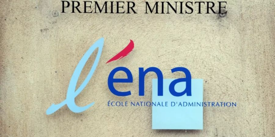 Schild der ENA in Strassburg