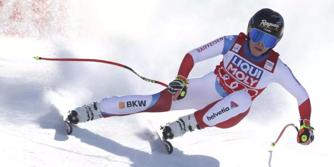 Lara Gut-Behrami während dem Super-G im Val di Fassa. Lara Gut-Behrami