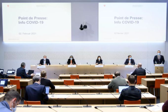 Das BAG informiert an einer Medienkonferenz. Pressekonferenz BAG.