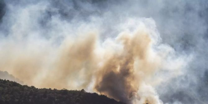 Waldbrand Tessin