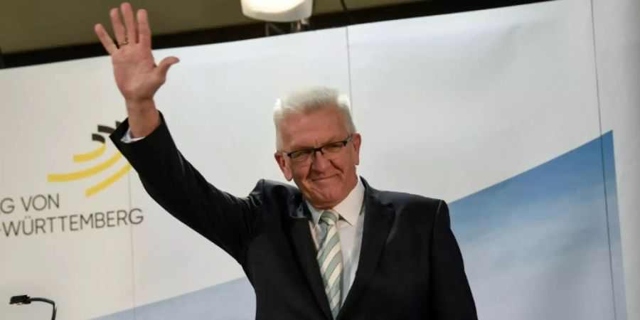 Winfried Kretschmann am Wahlabend