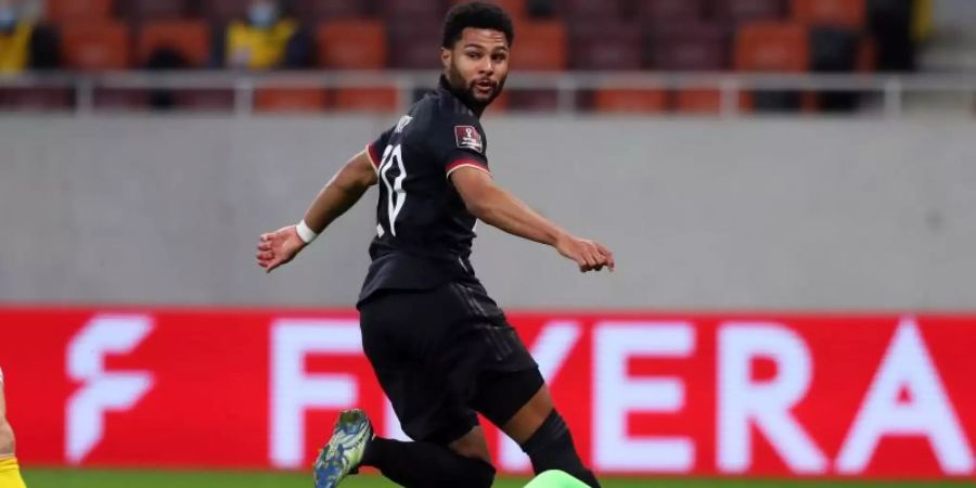Erzielte das Tor des Tages: Serge Gnabry. Foto: Stefan Constantin/dpa