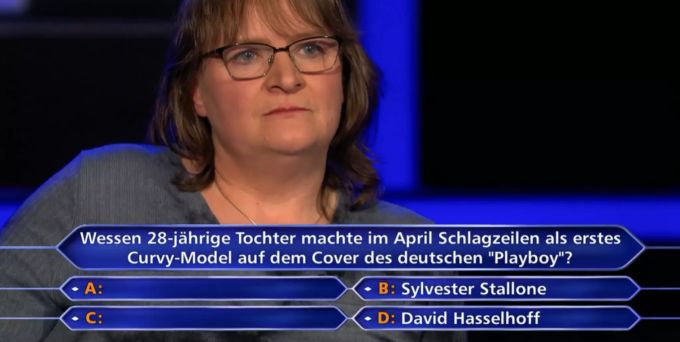 Kandidatin Nicole Jänich nutzt die Joker. Wer wir Millionär