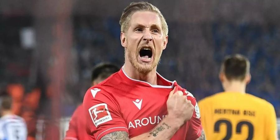 Sieht im Berlin-Derby eine Bereicherung für die Bundesliga: Sebastian Polter. Foto: Britta Pedersen/dpa-Zentralbild/dpa