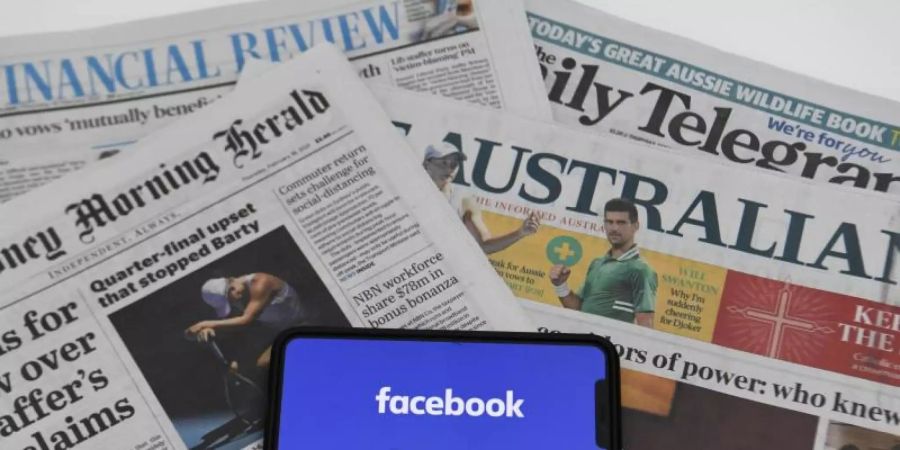 In Australien hatte Facebook nach einer harten Auseinandersetzung mit der Regierung um ein Leistungsschutzrecht eine Einigung erzielt. Foto: Lukas Coch/AAP/dpa