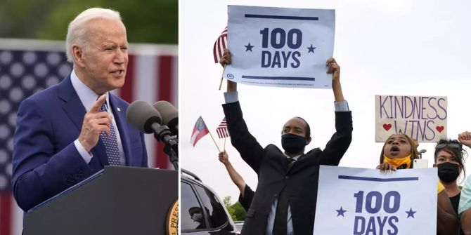 joe biden 100 tage