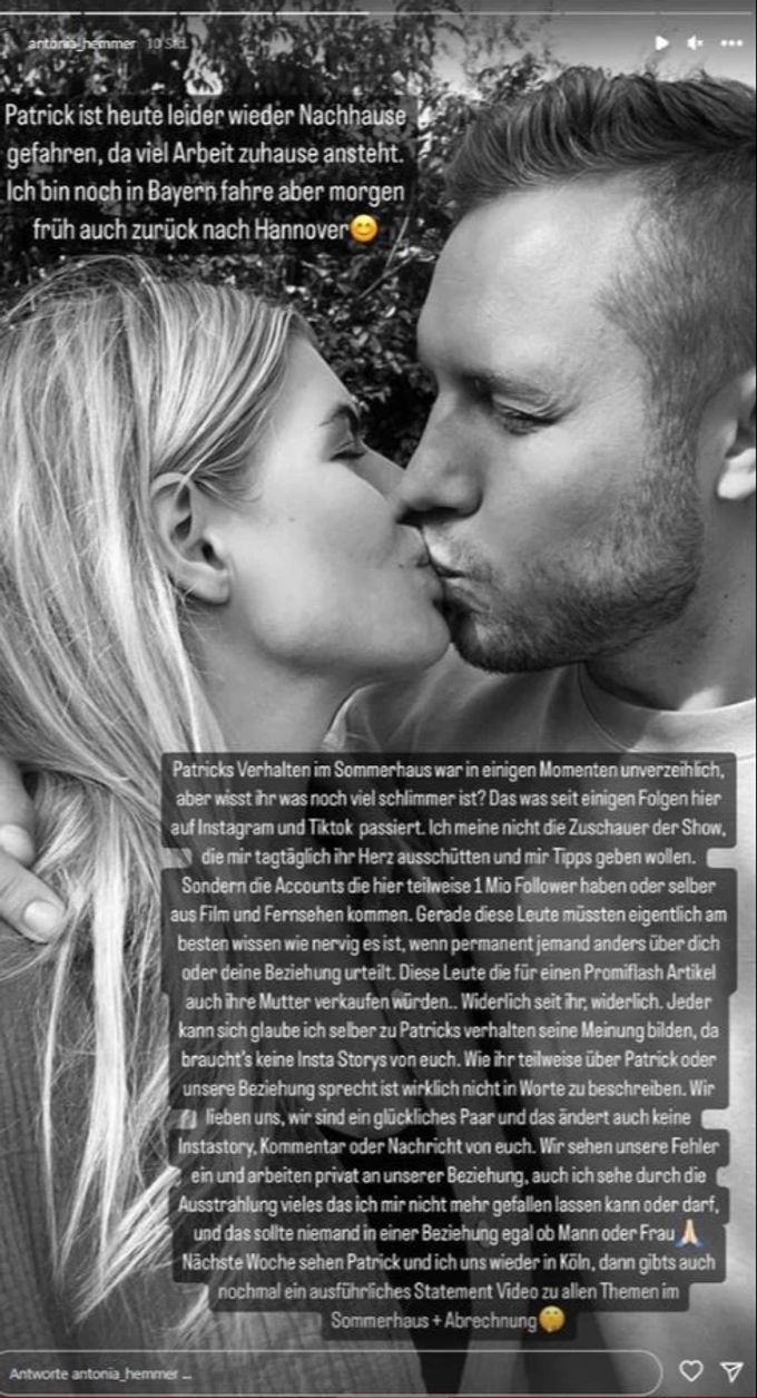 «Bauer sucht Frau»-Antonia nimmt ihren Patrick in Schutz. «Bauer sucht Frau»