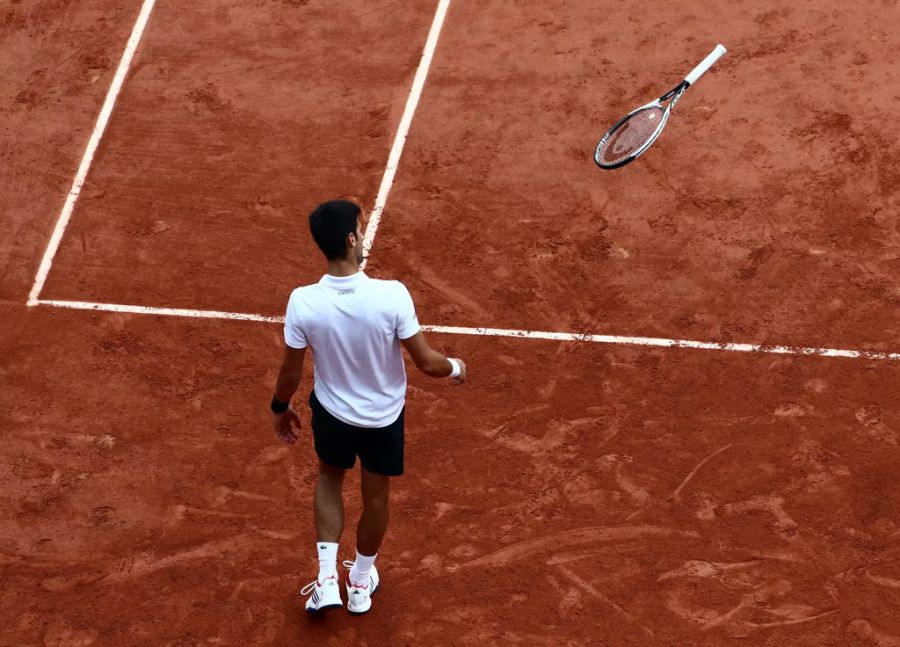 Gleiches Bild an den French Open 2017 gegen Dominic Thiem.