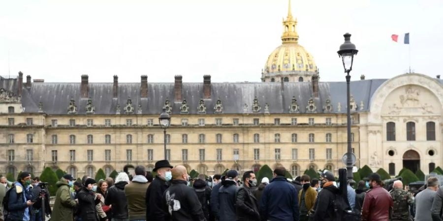 Protestierende Gastwirte in Paris