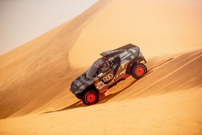 Stephane Peterhansel (Audi) bei der Rally Dakar. Stephane Peterhansel Rally Dakar