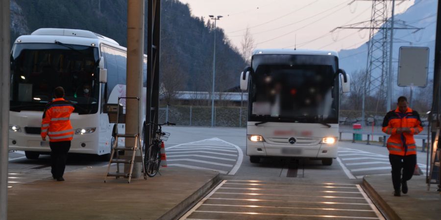 Erstfeld: Carkontrolle bei der Kantonspolizei Uri