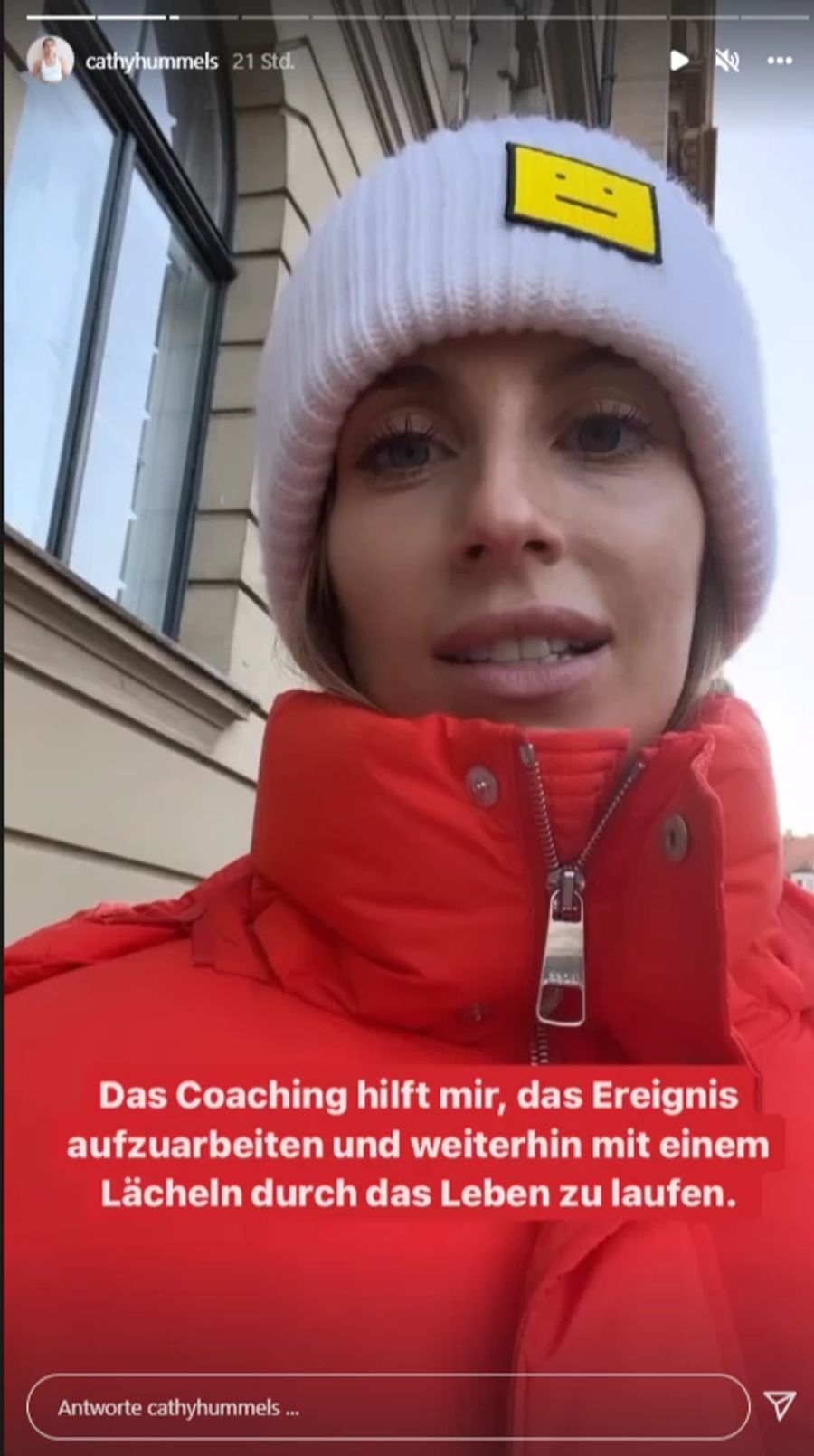 Mit dem Coaching will sie das Horror-Erlebnis verarbeiten.