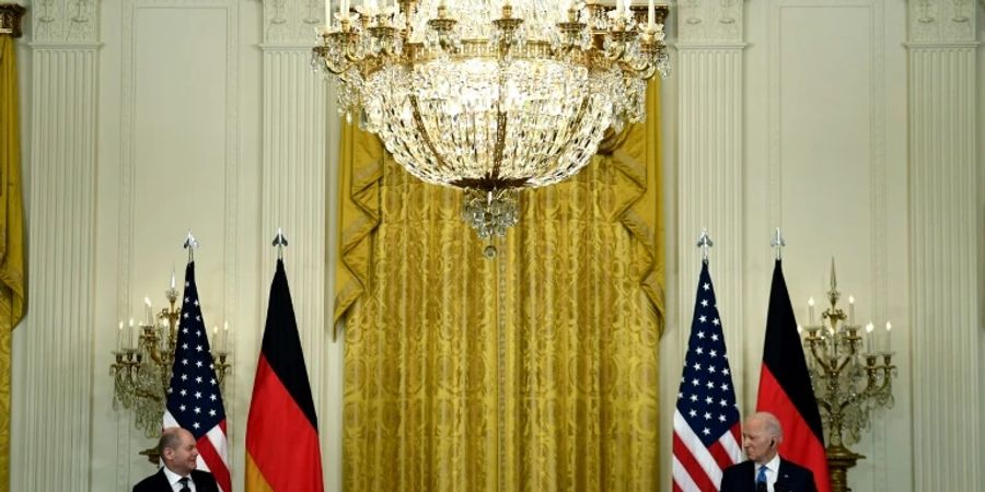Scholz und Biden Anfang Februar in Washington