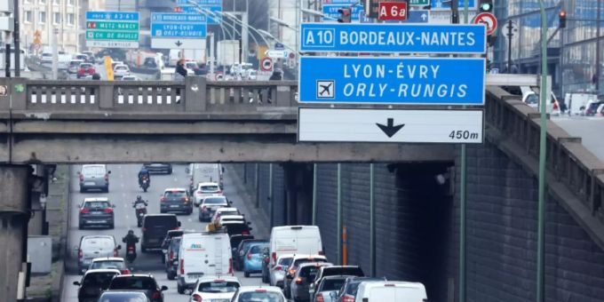 Verkehr in Paris. Verkehr in Paris.
