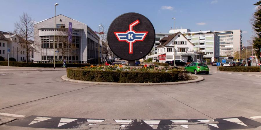 Der Puck-Kreisel in Kloten.