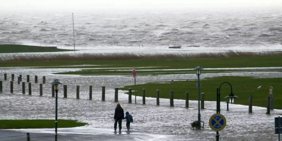 Winterwetter an der Nordsee