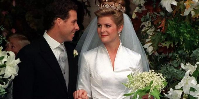 David Armstrong-Jones bei seiner Hochzeit im Jahr 1993. k