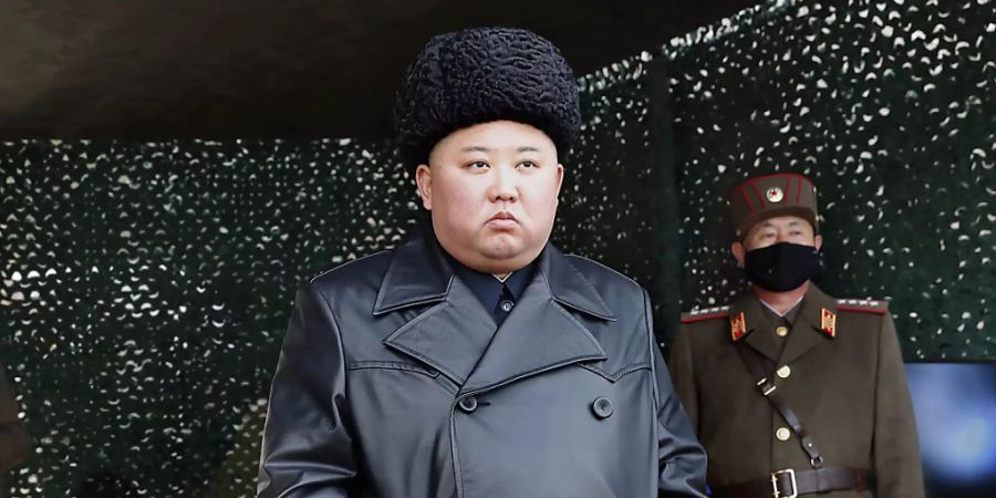 Nordkorea hat unter der Führung von Diktator Kim Jong Un erneut mindestens zwei Projektile abgeschossen. (Archivbild)