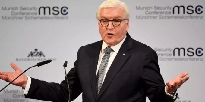 Bundespräsident Frank-Walter Steinmeier eröffnet mit einer Rede die 56. Münchner Sicherheitskonferenz. Foto: Sven Hoppe/dpa Bundespräsident Frank-Walter Steinmeier eröffnet mit einer Rede die 56. Münchner Sicherheitskonferenz. Foto: Sven Hoppe/dpa
