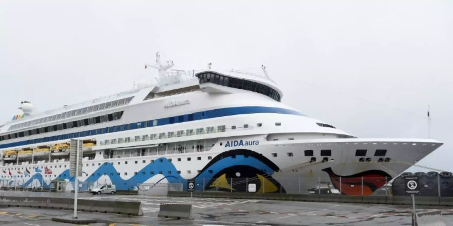 Die «Aida Aura» im Hafen von Hausgesund