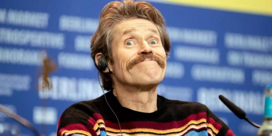 Der Schauspieler Willem Dafoe stellt seinen neuen Film auf der Berlinale vor. Foto: Christoph Soeder/dpa