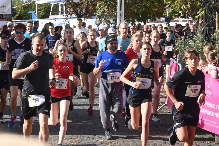 Zahlreiche Laufbegeisterte nahmen am Schlosslauf teil.