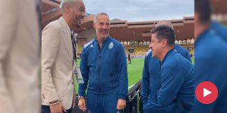 Wiedersehen in Monaco - YB-Legende Hoarau besucht Ex-Trainer Hütter Wiedersehen in Monaco - YB-Legende Hoarau besucht Ex-Trainer Hütter
