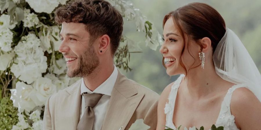 Christina Hänni und Luca Hänni bei ihrer Traumhochzeit.