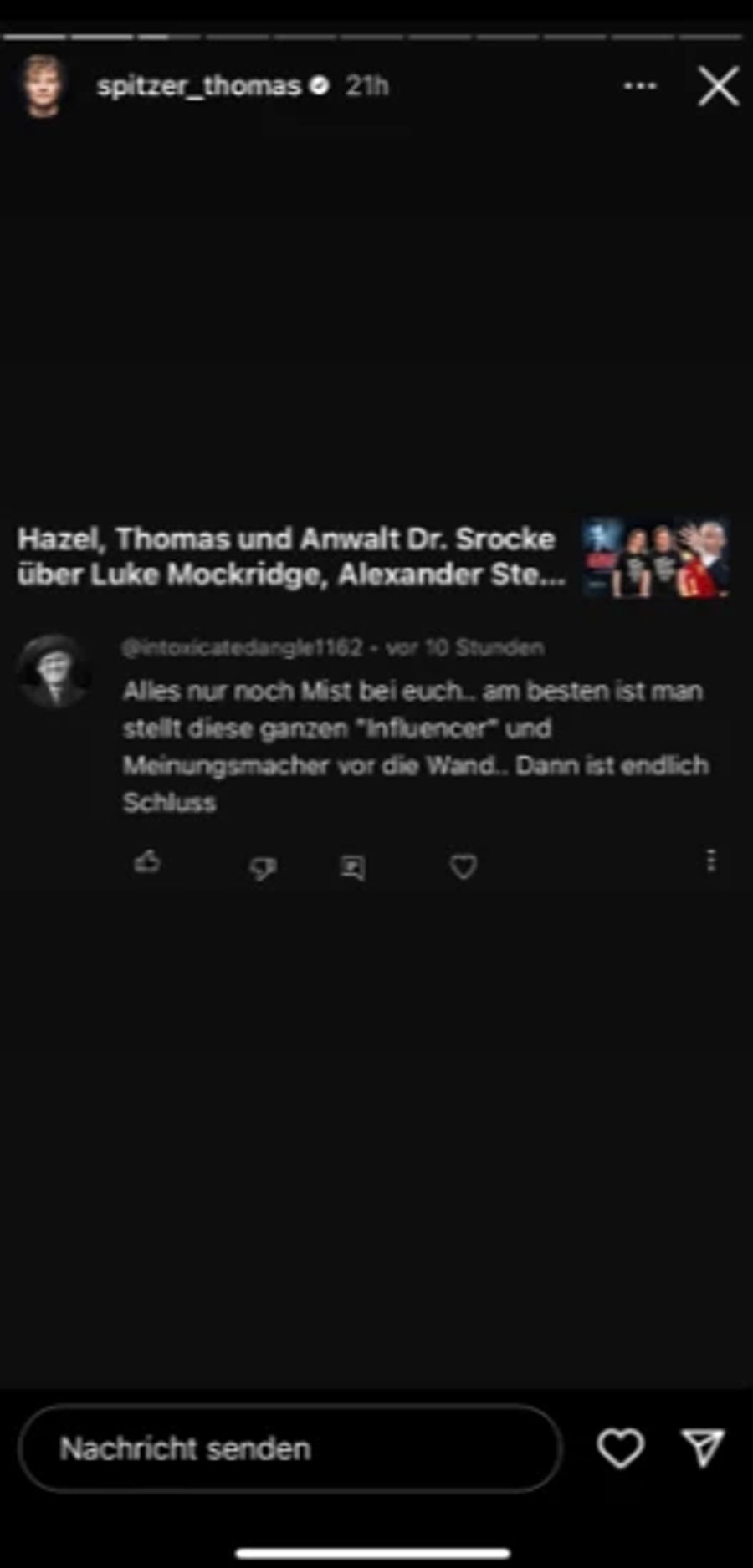 Thomas Spitzer ist in Sorge.