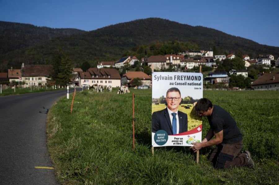 Der neue SVP-Nationalrat und Landwirt aus der Waadt: Sylvain Freymond.