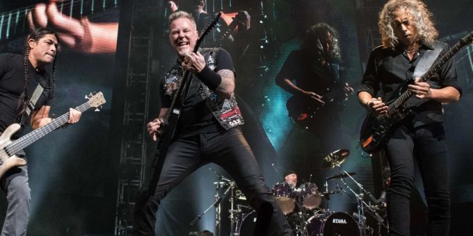 Metallica wird ihre Welttournee verlängern. (Archivbild) US-Metalband Metallica