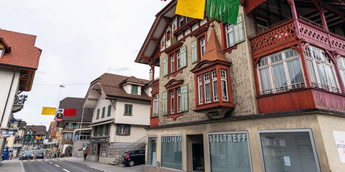 Im Dorf in Entlebuch. Im Dorf in Entlebuch.