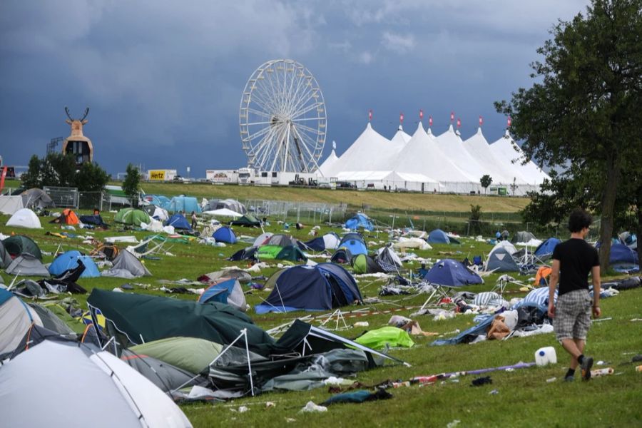 Bei anderen Grossveranstaltungen, wie hier im Bild dem Southside-Festival, sieht das Bild jeweils ganz anders aus.