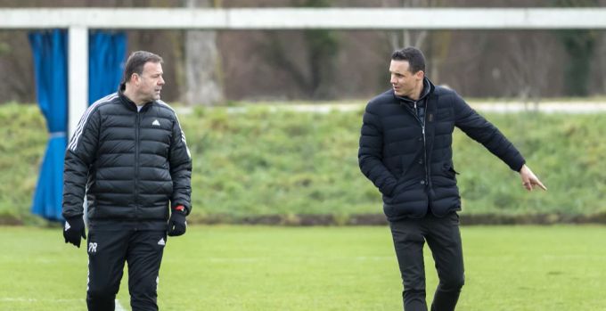 Patrick Rahmen und David Degen waren beim FCB nicht immer gleicher Meinung. Patrick Rahmen FC Basel
